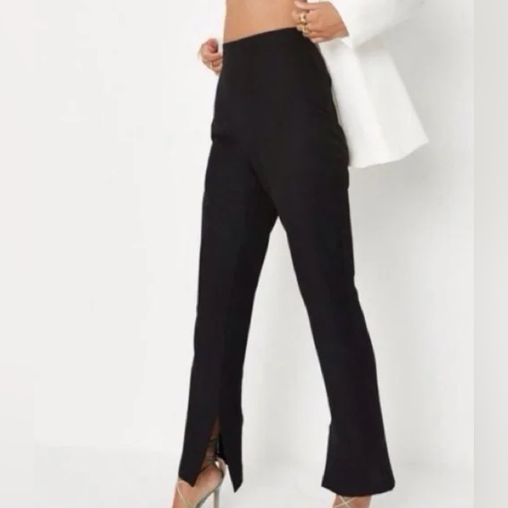 NWT Misguided High Rise Split Leg Trouser
